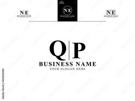 Letter Qp Logo Monogram Qp Logo Icon Vector With Abstract Q P Simple