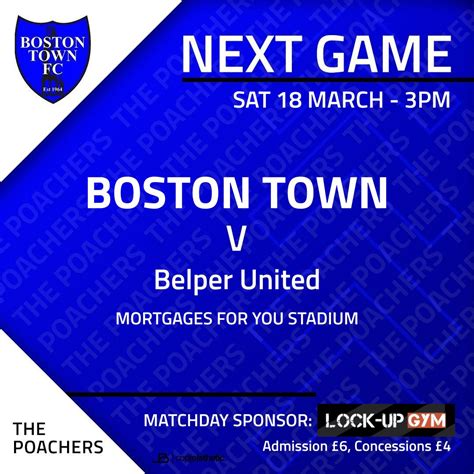 Boston Town FC on Twitter: "MATCHDAY: Please look out for the ...