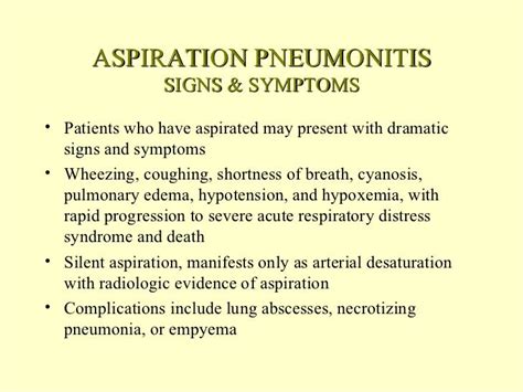 Aspiration Pneumonia