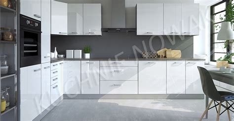 Meble kuchenne Milano 230 x 350 cm MDF połysk 112732 Cena Opinie