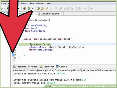 How To Write A Java Program With Two Classes Using Eclipse