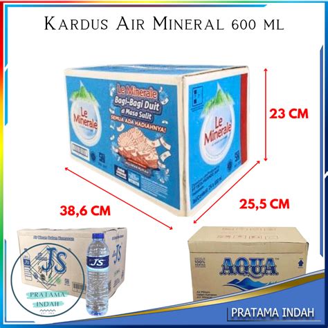 Jual Kardus Kosong Air Mineral Botol Ukuran Ml Kardus Aqua Botol