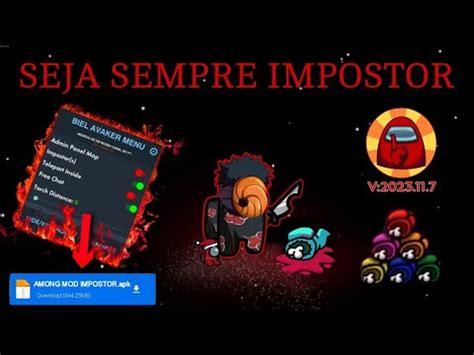 AMONG US MOD MENU UPDATE V2023 11 7 IMPOSTOR UNLOCK ALL ESP BOX