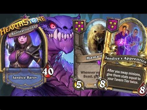 How To Play Jandice Barov Hearthstone Battlegrounds Youtube