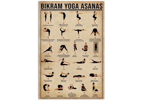Bikram Yoga Poses Chart Printable