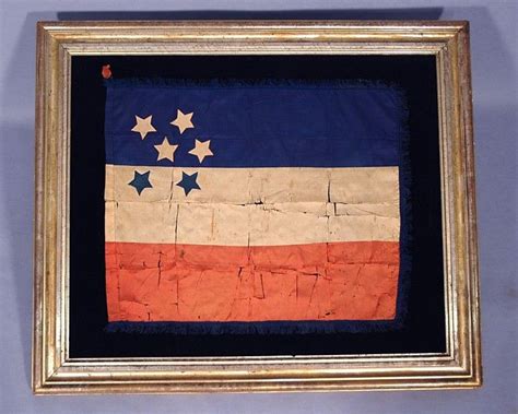 EXTREMELY RARE, LOUISIANA SECESSIONIST, CONFEDERATE PROTOTYPE FLAG ...