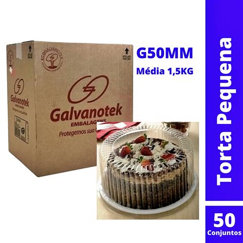 Embalagem Para Bolo E Torta Pequeno G M Branco Galvanotek Un