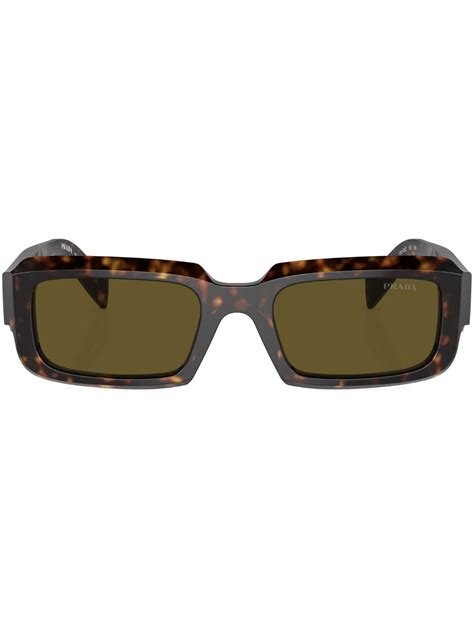 Prada Eyewear Óculos De Sol Quadrado Symbole Verde FARFETCH BR