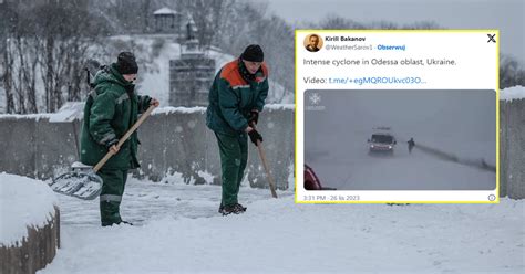 Ukraina walczy z nowym wrogiem Wielka burza śnieżna zaatakowała kraj