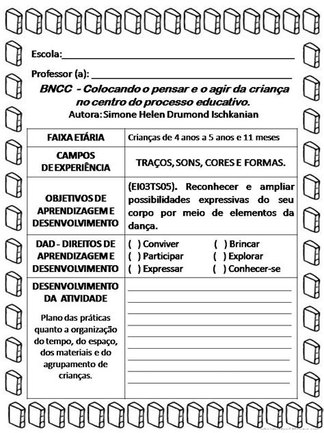 PLANEJAMENTO - TRAÇOS, SONS, CORES E FORMAS 5 ~ Atividades Infantil