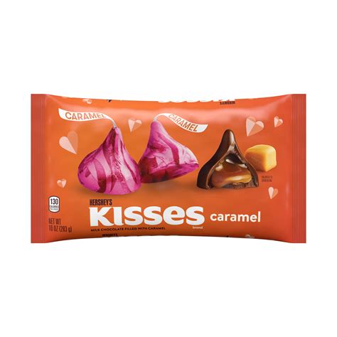 Hersheys Kisses Milk Chocolate Filled With Caramel Valentines Day