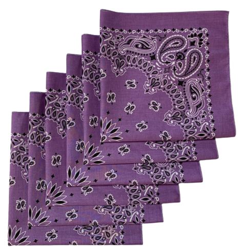 Lavender Paisley Bandanas Usa Made Pk X Lavenderpaisleyusa