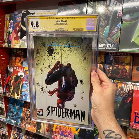 Spider Man 1 CGC Comics 9 8 Crain Variant Cover Signed By Clayton