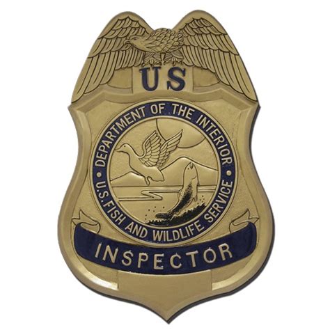 US Fish and Wildlife Service Inspector Badge Plaque – American Plaque ...