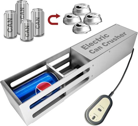 Electric Can Crusher For Recycling 12 Oz And 16 Oz Aluminium Metal Cans