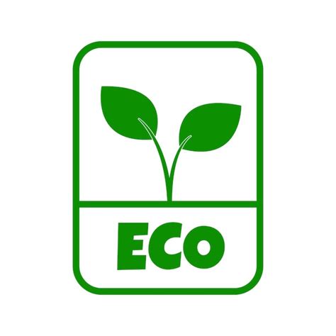 Premium Vector Eco Products Sticker Label Badge And Logo Ecology Icon