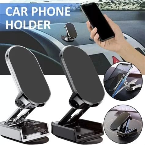 Support Magn Tique Rotatif Pour T L Phone Portable Dans La Voiture