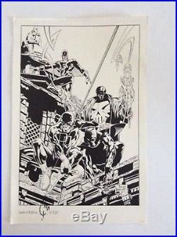 Joe Quesada Signed Limited Edition Comic Art Print 1998 RARE Only 700