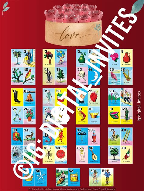 Loteria Boards, Loteria Board - Etsy