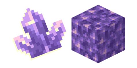 Minecraft Amethyst Block and Cluster cursor – Custom Cursor