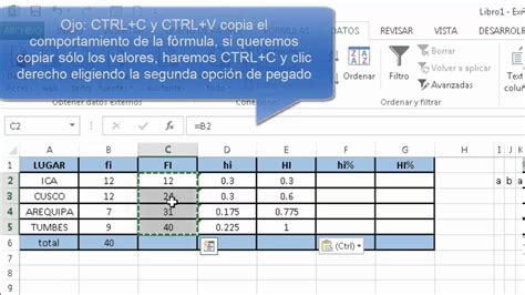 Uso De Excel Para Crear Tablas De Frecuencias Y Gr Ficos Estad Sticos