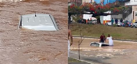 Carro é engolido após rompimento de adutora em avenida de Salvador