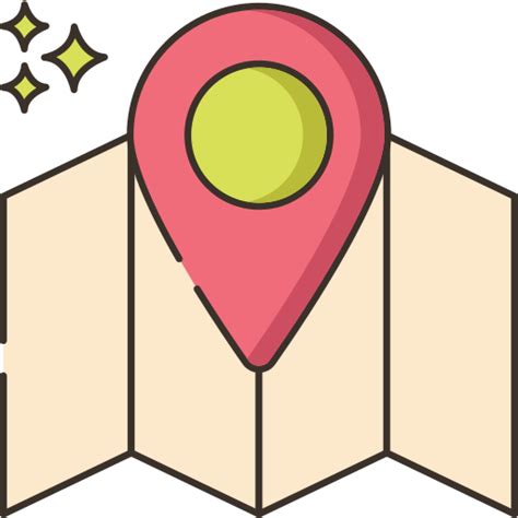 Map Flaticons Lineal Color Icon