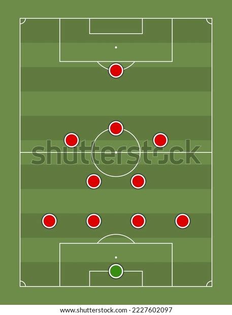 4231 Formation Football Team Formation Soccer Stock Vector Royalty