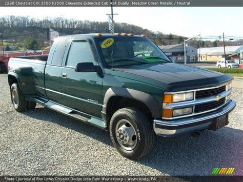 1998 Chevrolet Ck 3500 K3500 Cheyenne Extended Cab 4x4 Dually In