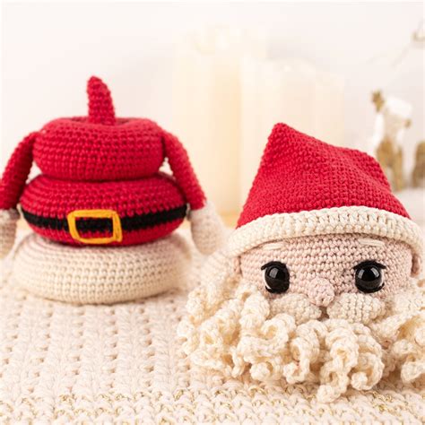 Amigurumifestival Kerst Kerstman Stapeltoren Garen En Haakpakket