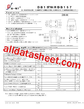 DB155 Datasheet PDF DIYI Electronic Technology Co Ltd