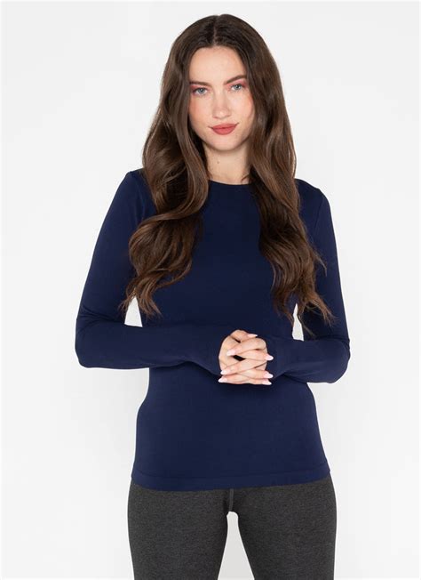 Bamboo Long Sleeve Crew Neck Top Buy Cest Moi Usa