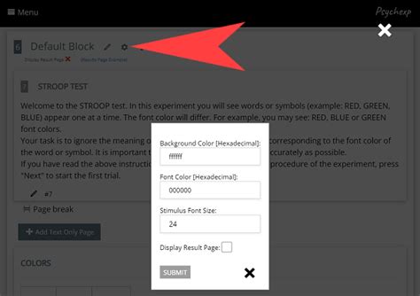 Psychexp Build A STROOP Test In 30 Seconds