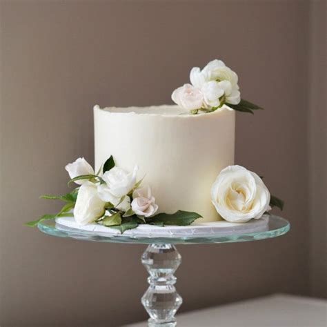 Perfectly Imperfect Plain Wedding Cakes Wedding Cake Roses Small