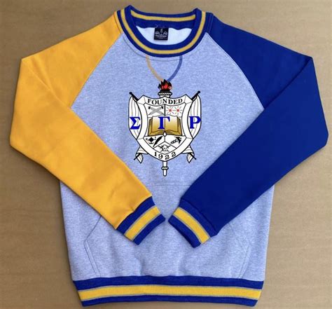 Sigma Gamma Rho Chenille Crest Pocket Crewneck Sigma Gamma Rho Rho