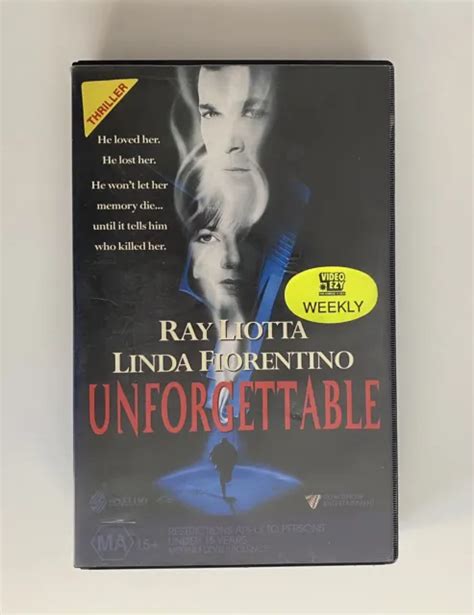 UNFORGETTABLE VHS ROADSHOW Video Big Box Ex Rental Tape 1996 Thriller