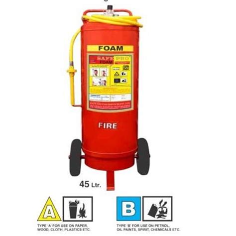 Safe Pro Mild Steel Ltr Foam Based Fire Extinguisher For Office