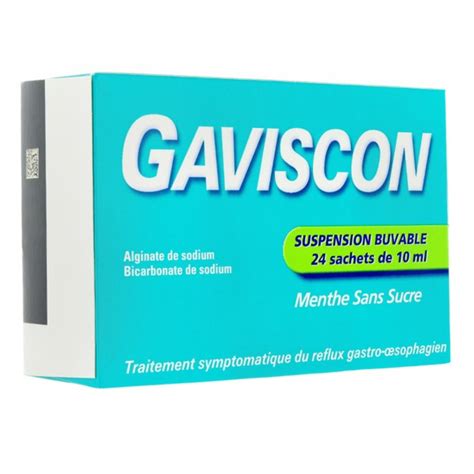 Gaviscon Sachet Menthe Pansement Gastrique M Dicament Estomac Rgo