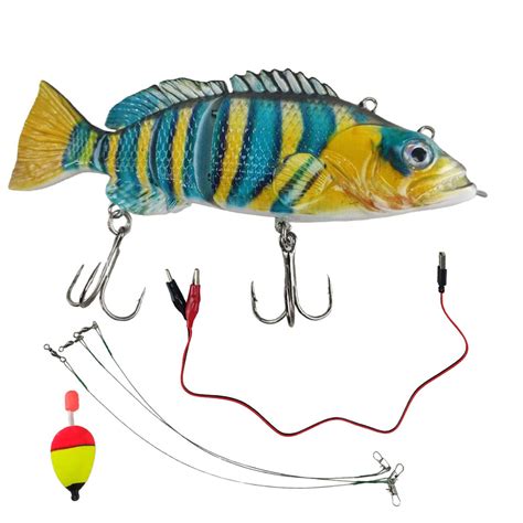 Isca Peixe Artificial Pesca Pescaria Articulado Usb Robotica Realista