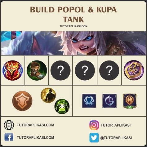 Build Item Popol Kupa Tank Mobile Legends The Marksman Hero