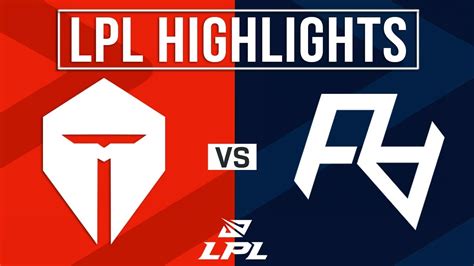 Tes Vs Ra Highlights All Games Lpl Summer Top Esports Vs Rare