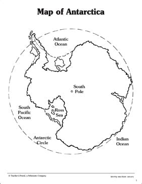 Free Printable Map Of Antarctica - Ardisj Michelle