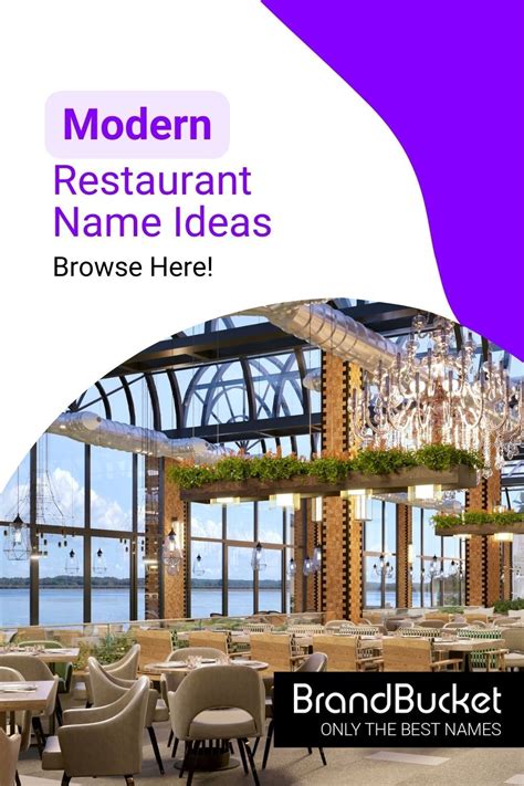 Modern Restaurant Names: 50+ Modern Restaurant Name Ideas + Guide in 2023 | Restaurant names ...