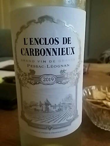 Ch Teau Carbonnieux L Enclos De Carbonnieux Pessac L Ognan Blanc