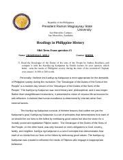 Q Docx Republic Of The Philippines President Ramon Magsaysay State