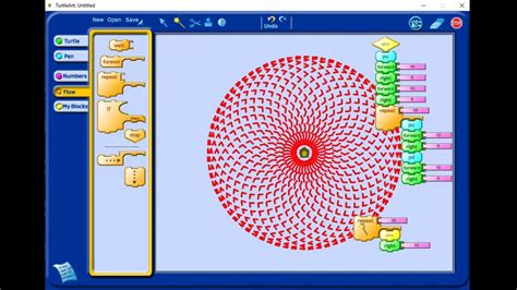 Turtle Art Software Create Circular Pattern Pen Up Down Name