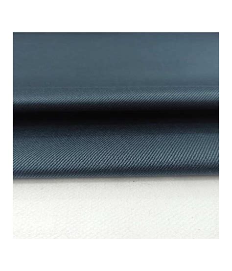 Tissu Coton Gr Gabardine Col Bleu Gris Fonc