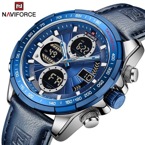 Overfly Naviforce Analog Digital Dual Time Chronograph Watch