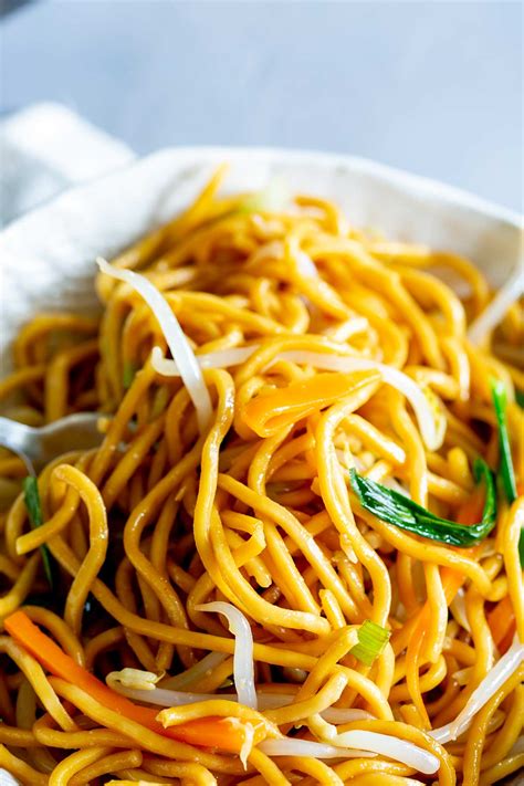 Takeaway Style Chow Mein Sprinkles And Sprouts