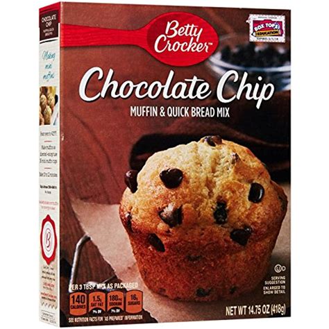 Betty Crocker Muffin Mix Chocolate Chip 14 75 Oz